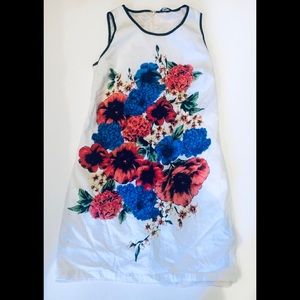 Max/women's sleeveless floral design dress size: L